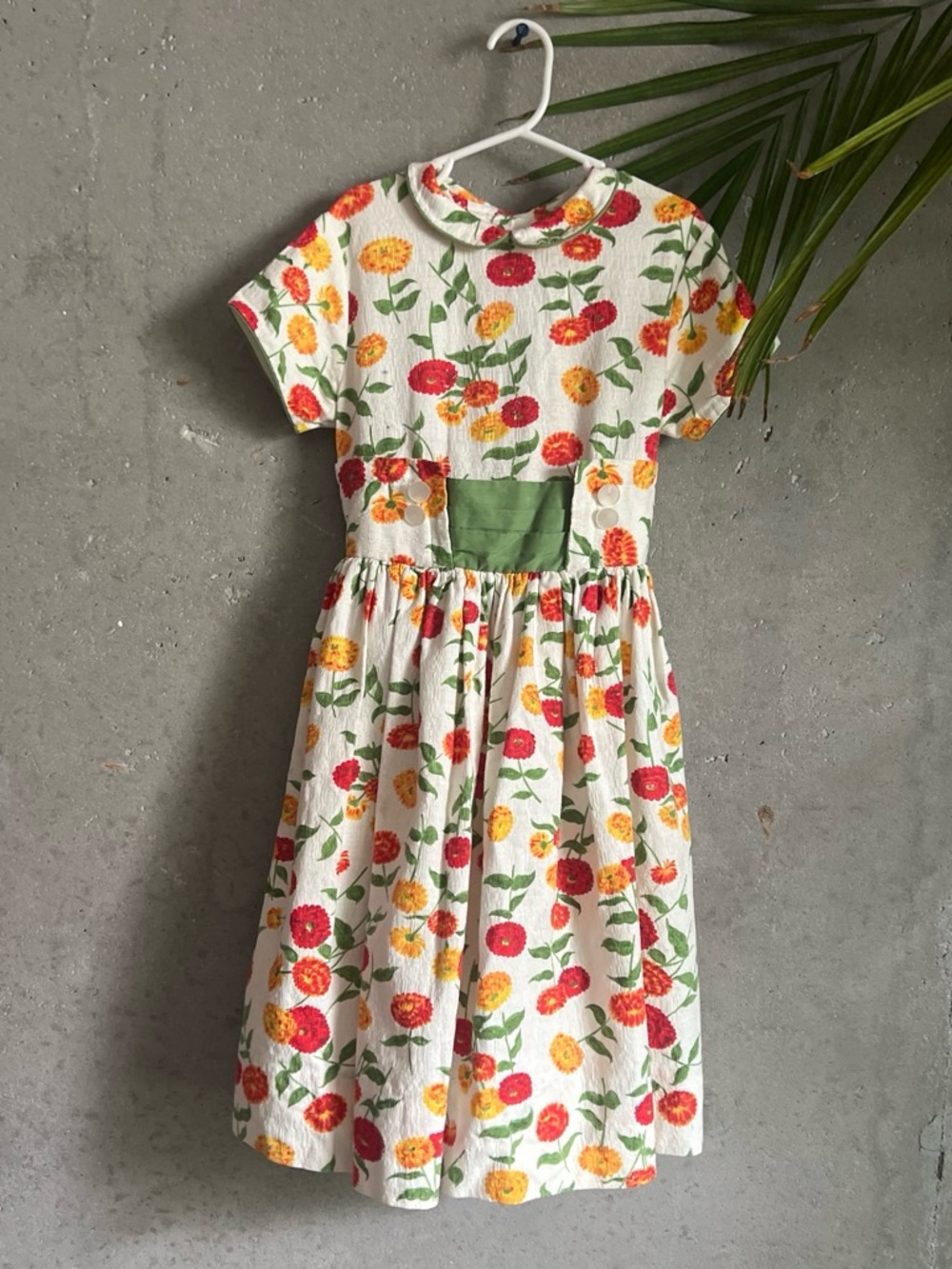 Girls' Floral 1950s dress